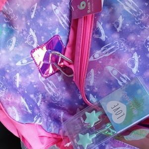 New Pink, White, Back Pack